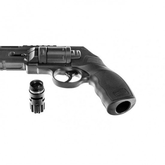 Thinking about trying the Umarex T4E HDR 50 (a .50 cal CO2 revolver) just  for grins. It's fairly inexpensive, lightweight, reportedly well-built  polycarbon, has an imposing profile and upper and lower picatinny