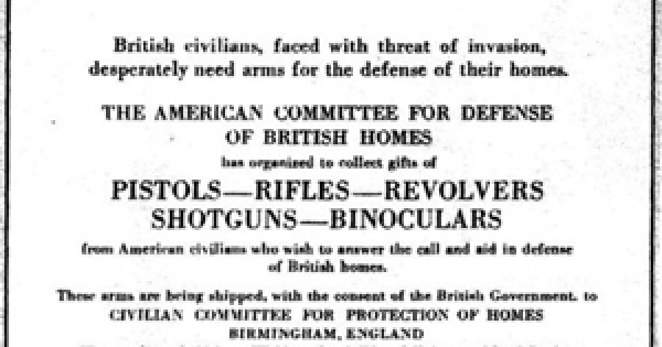 UK Gun Laws History Of British Gun Law   American Committee For Defence 600x315w 